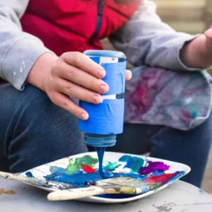 kid painting at home one home property